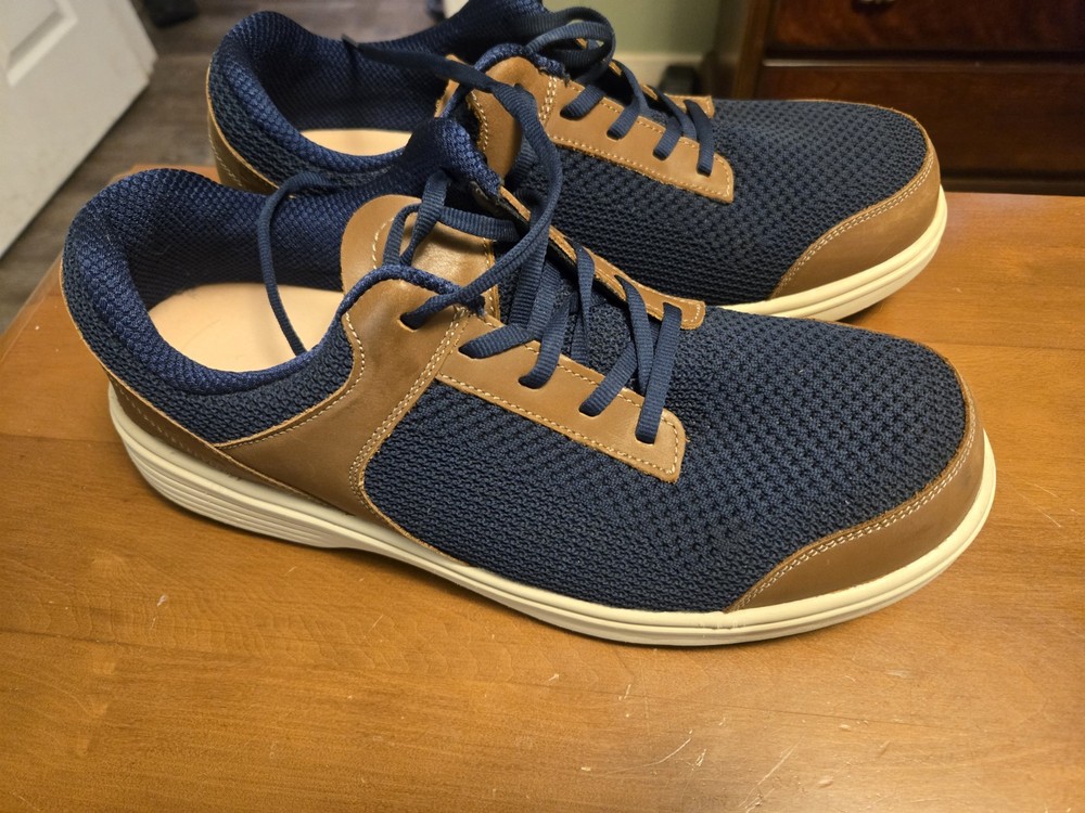 Orthofeet Men's Tabor 11.5 D Orthopedic Casual Shoes Blue, 20215