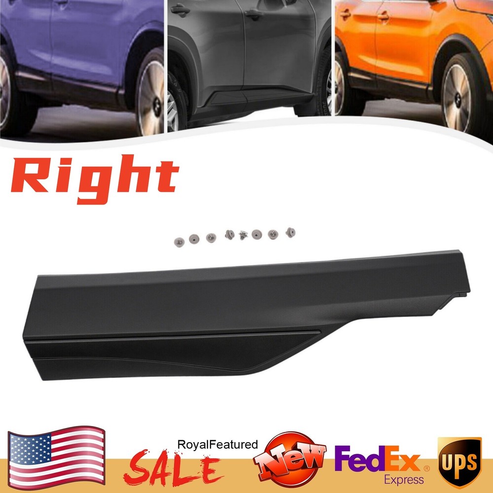 For 2021 2022 2023 Nissan Rogue Door Trim Molding Rear Lower Right Side Black