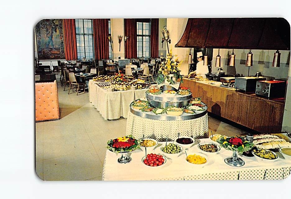 Postcard Americus Hotel Allentown Pennsylvania Dutch Style Smorgasbord USA