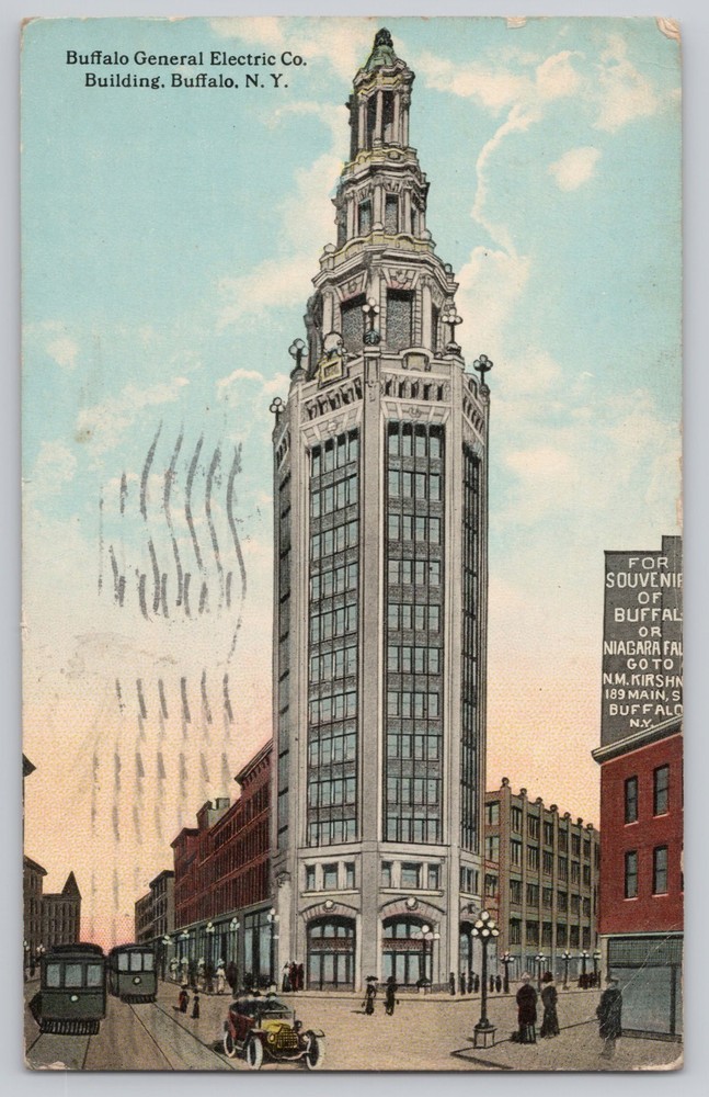 Buffalo NY New York General Electric Co. Building 1912 Antique Postcard