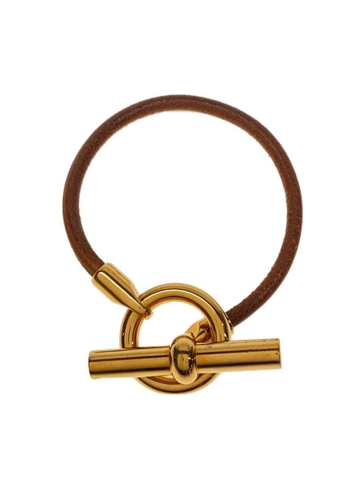 Hermes Grennan 2721 Brown Leather Bracelet for Women