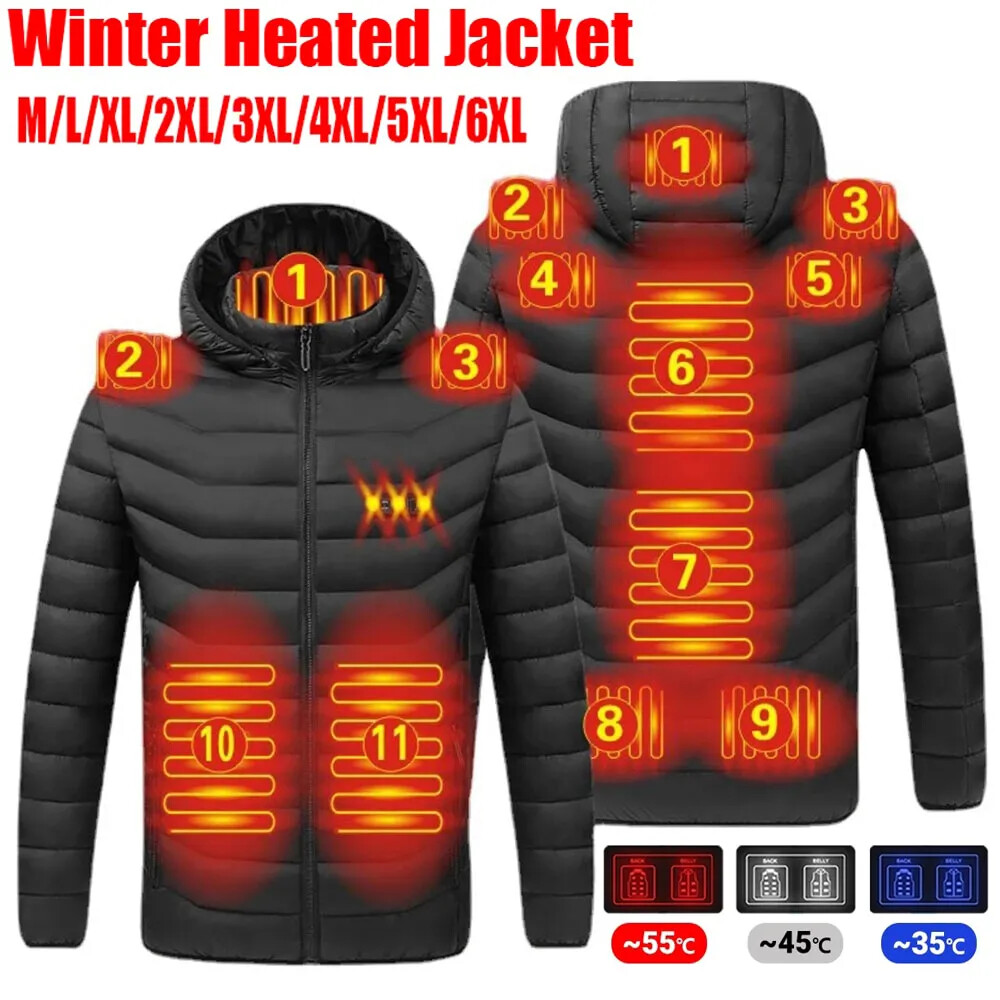 Heated Jacket with Electric Warming for Winter Outdoor Activities