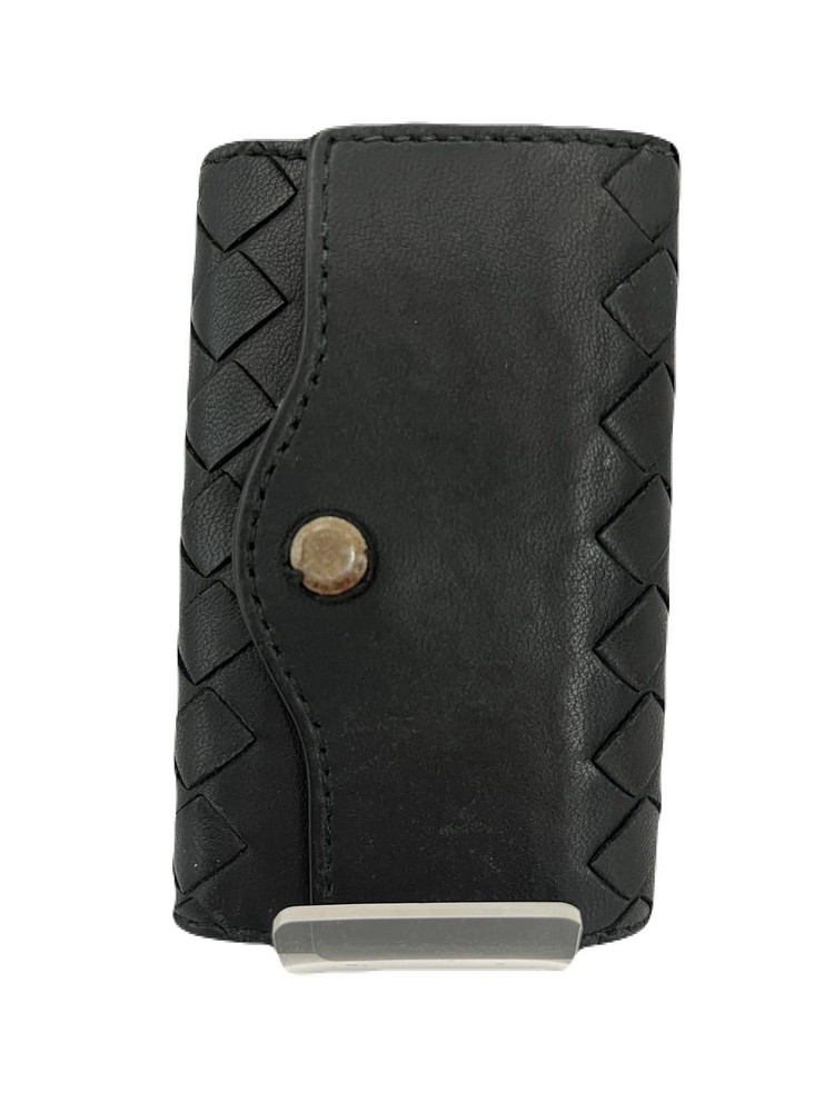 Bottega Veneta Key Wallet Key Case 4 Hooks Leather Black USED T1643-5