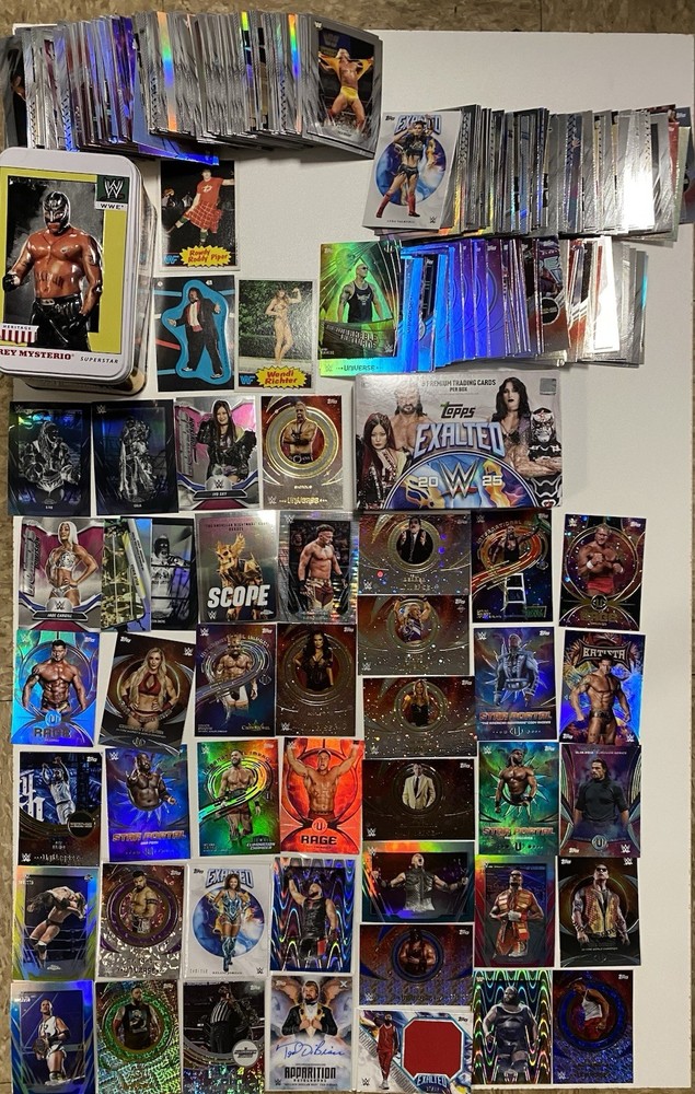 WWE Card Lot! Auto, Numbered, Tin, Box, WWF 1985 RC, Rookies, Relics, Look!