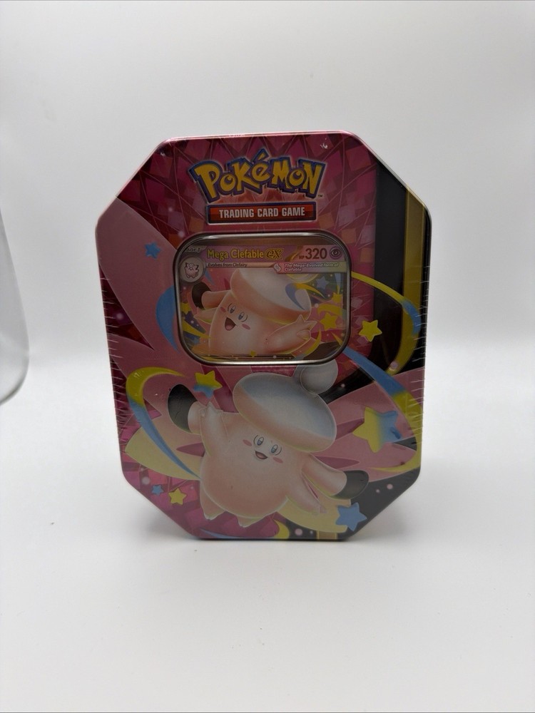 Pokemon Mega Evolution Mega Moonlit Tin Clefable Ex Sealed