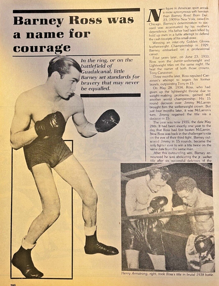 1981 Boxer Barney Ross