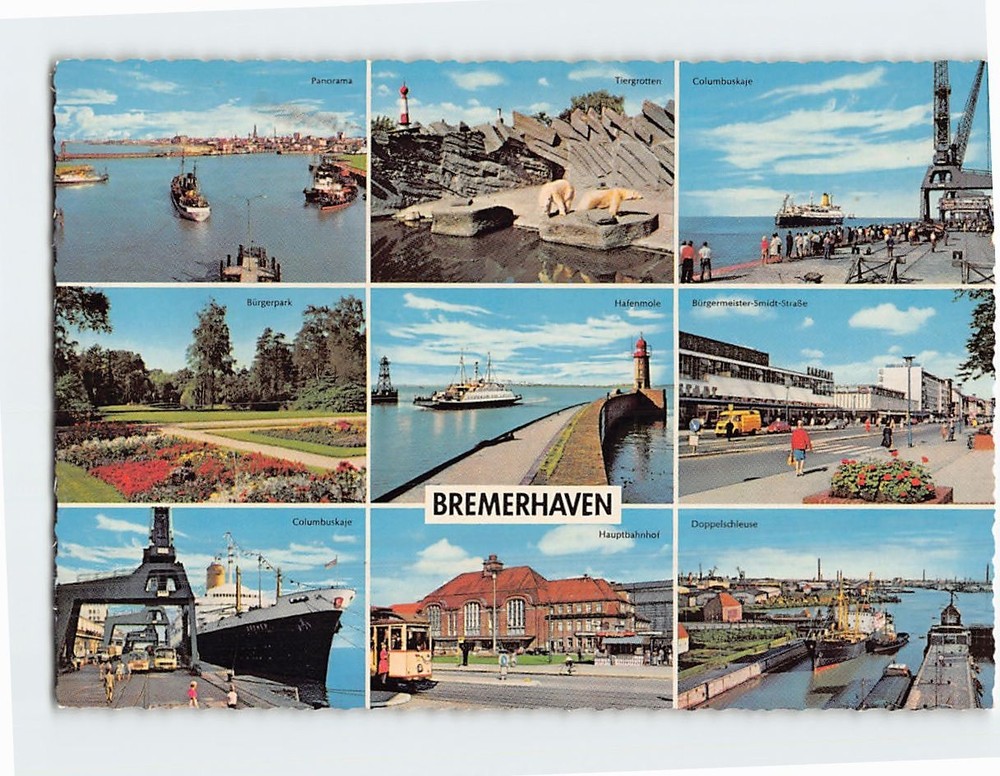 Postcard Scenes & Views Bremerhaven Germany