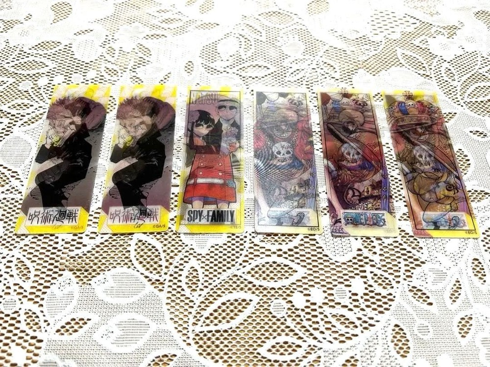 Jujutsu Kaisen, SPY×FAMILY, One Piece Lenticular Bookmarks Set
