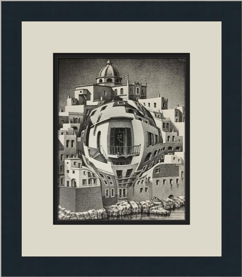 M.C. Escher Balcony Custom Framed Print