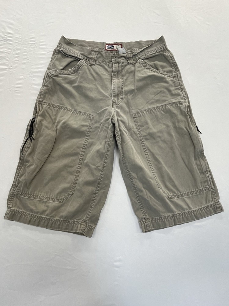 Old Navy Cargo Khaki Baggy Long Shorts Men’s 30 Y2K Military Skater