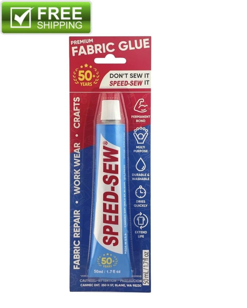 No Sew Fabric Glue for DIY Clothing Repairs, Crafts, Denim & Upholstery