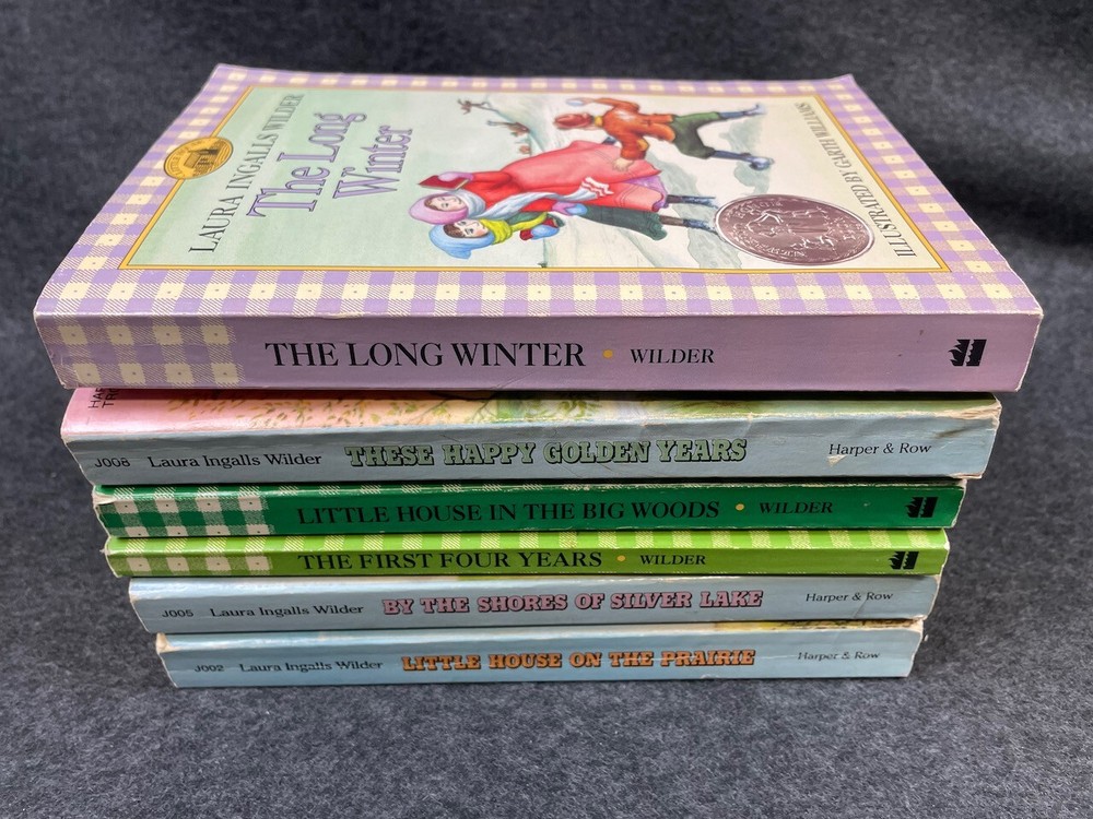Lot of 6 Laura Ingalls Wilder books Little House on the Prairie Long Winter