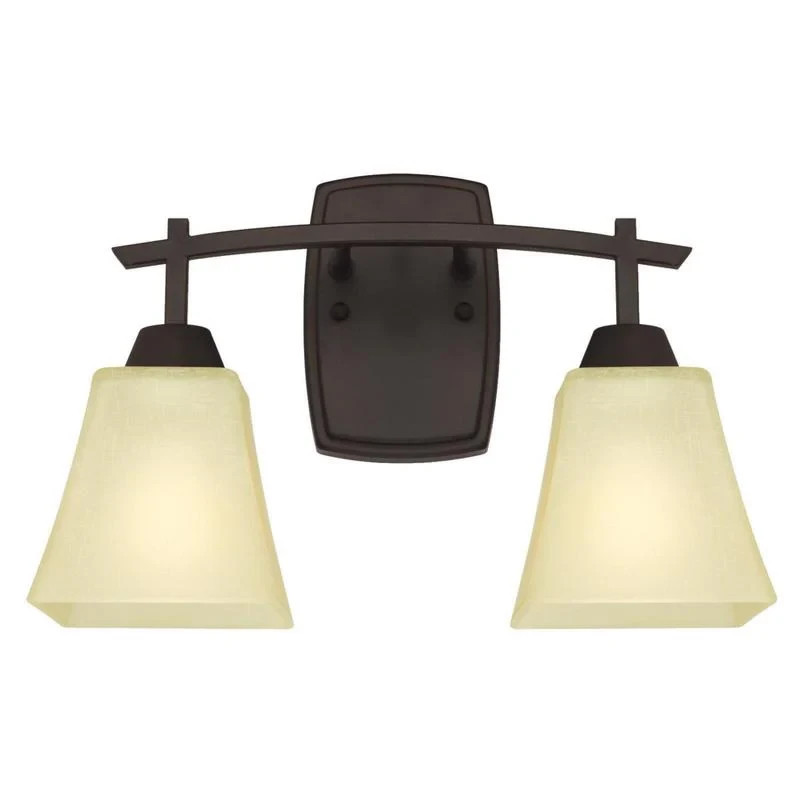 Westinghouse Midori Two-Light Wall Fixture, Oil Rubbed Bronze Finish