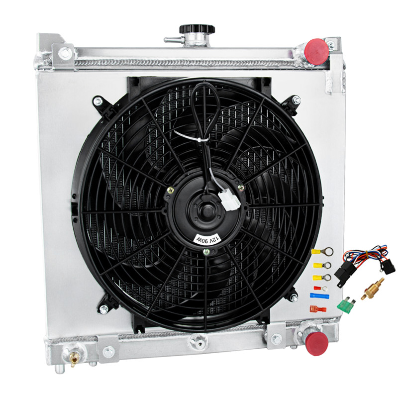 For 1998-2017 Suzuki Jimny SN413 Hardtop 1.3L Upgrade 3 Row Radiator+Shroud Fan