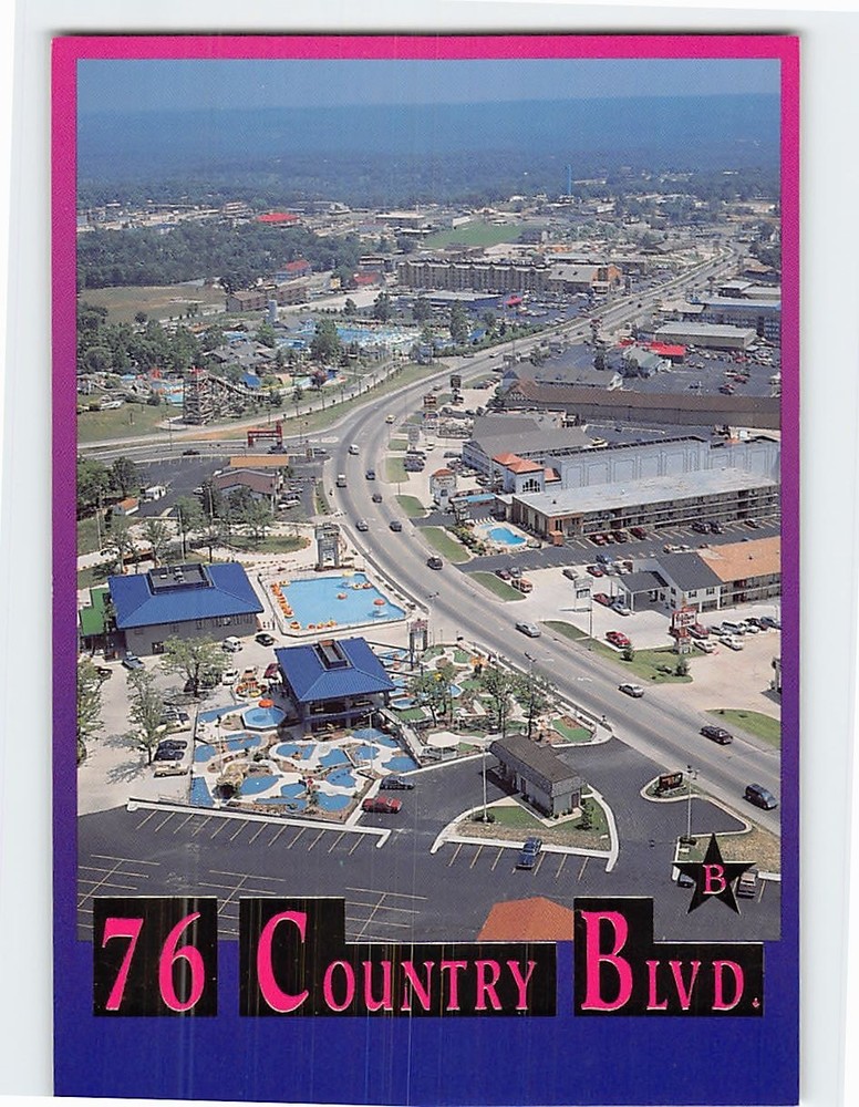 Postcard Aerial View 76 Country Boulevard Branson Missouri USA