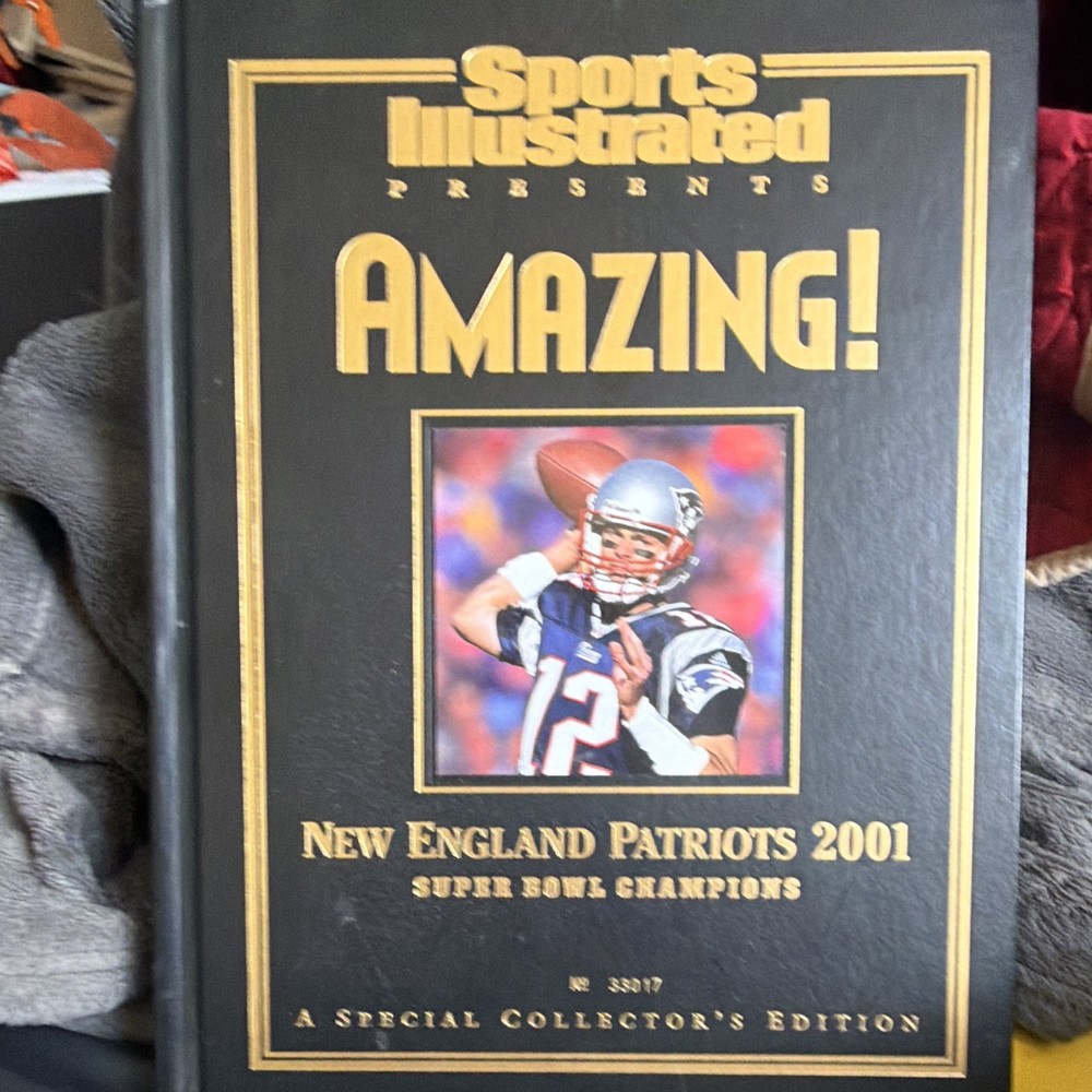 Sports Illustrated Hardcover Collector's Edition New England Patriots 2001 Cham…
