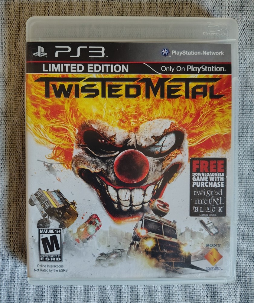 Sony Twisted Metal Limited Edition PS3 Manual Multiplayer Online M NTSC-U/C