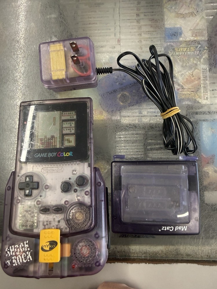 Nintendo Game Boy Color Handheld System - Atomic Purple Bundle