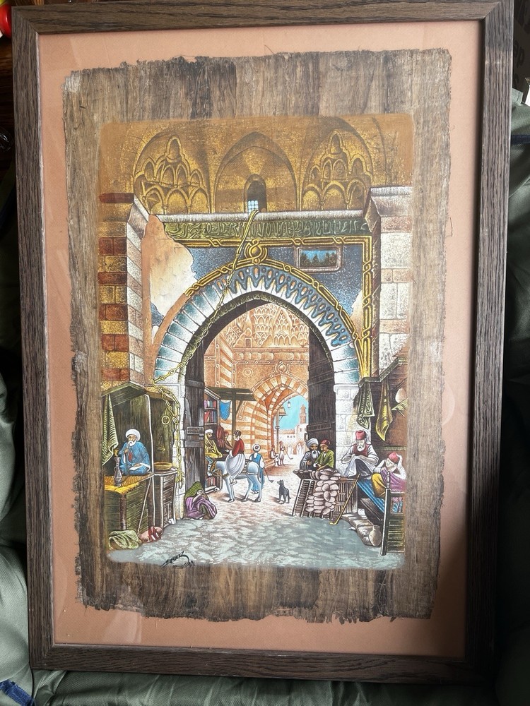 Framed Oil Paintings Set Realism Architecture Street Scene Handmade Canvas Art
