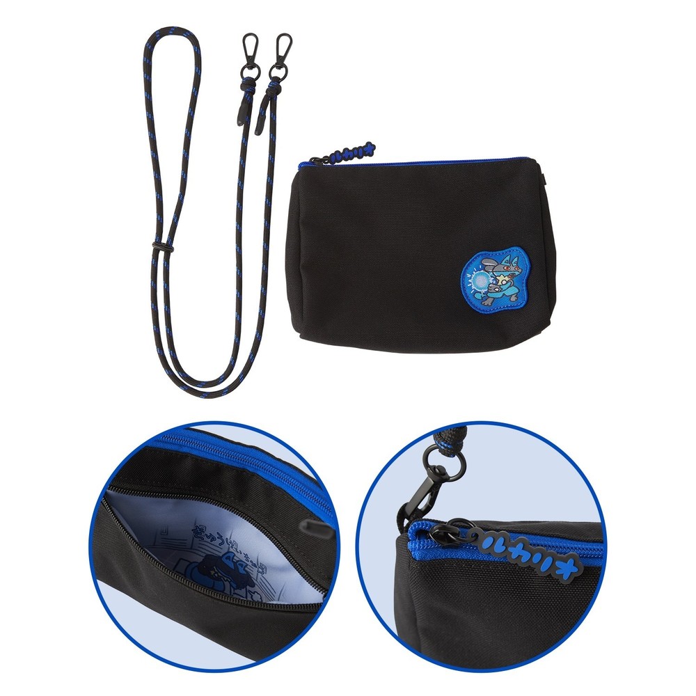Pokemon Center Training Time Lucario 2WAY Pouch Sacoche Shoulder Bag Japan 2026