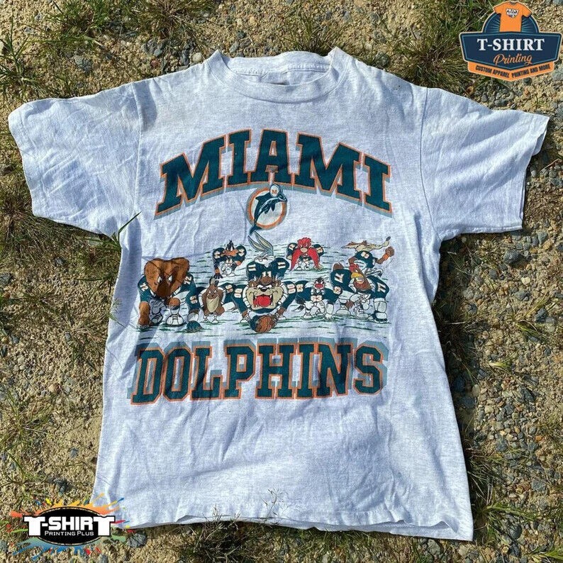 Miami Dolphins Looney Tunes Funny short sleeve Unisex T shirt NH12484