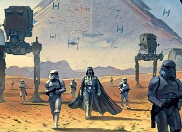 Star Wars Darth Vader Classic Sports Print - Large Ready-to-Hang Canvas