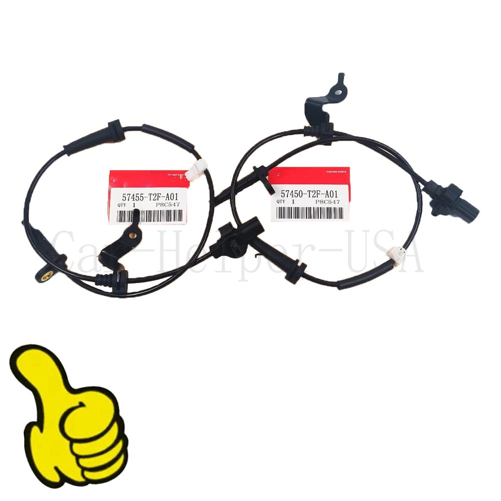 Front Left and Right ABS Wheel Speed Sensor 57450-T2F-A01 57455-T2F-A01