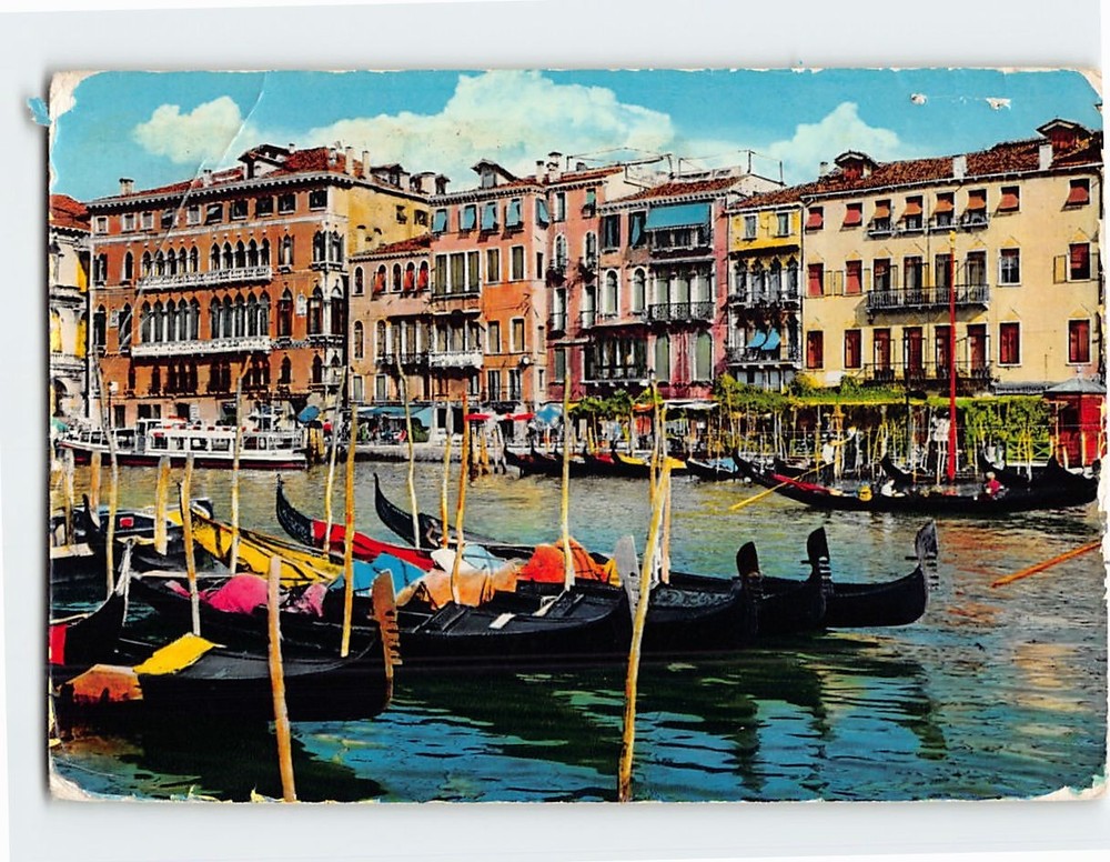 Postcard Grand Canal in Venice Italy