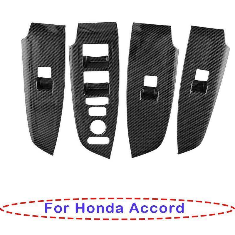 2018-22 Honda Accord Carbon Fiber Window Lift Panel Cover Trim