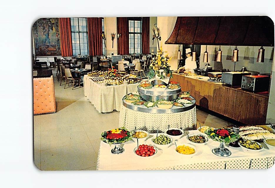 Postcard Smorgasbord Americus Hotel Allentown Pennsylvania USA