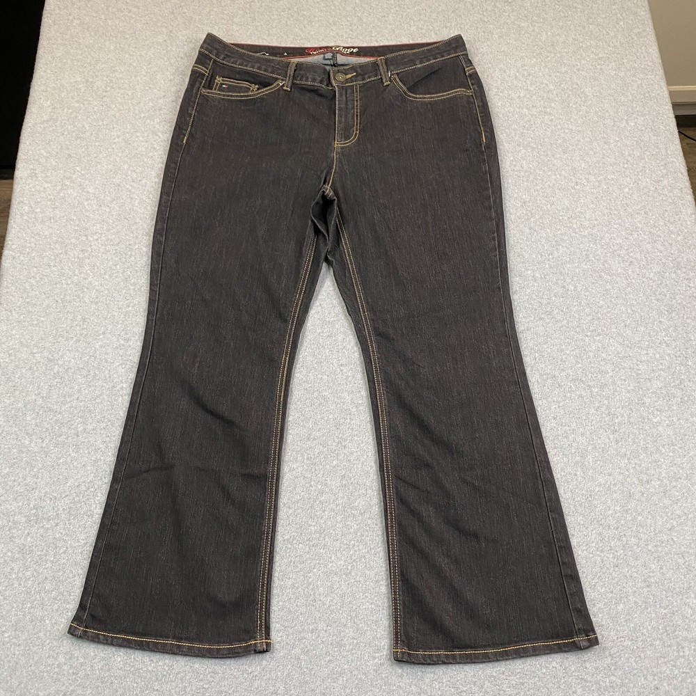 Tommy Hilfiger Jeans Womens 16S 38x28 Hope BootCut Stretch Dark Wash Denim Y2K