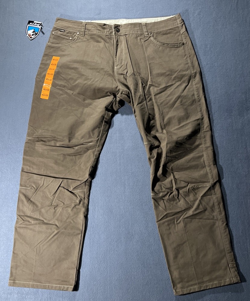 Kuhl RYDR Men's 42x32 Gray Eurotwill Pants with VTG Patina Dye NWT