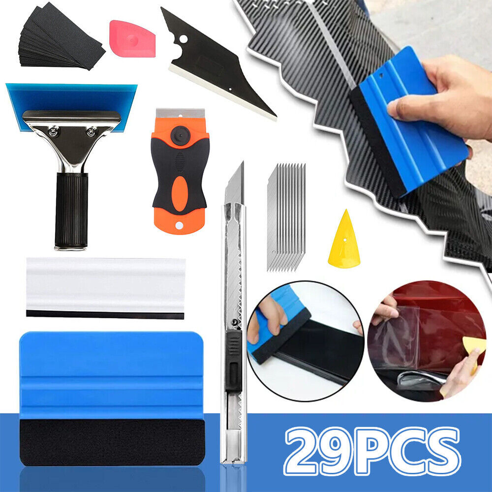 29pcs Window Tint Tools Kit Car Film Tinting Scraper Squeegee Vinyl Wrap Install