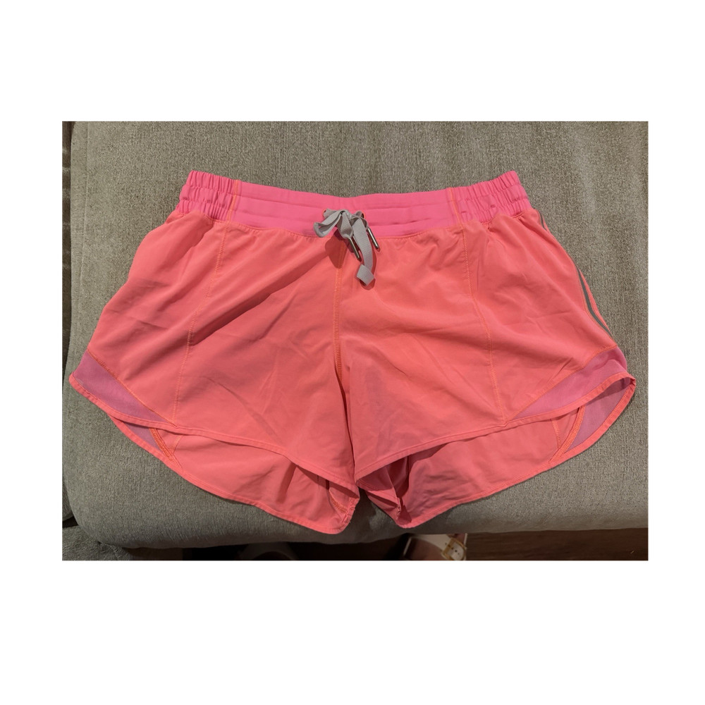 Lululemon Women’s Pink Athletic Drawstring Shorts w/ Pockets Running Gym