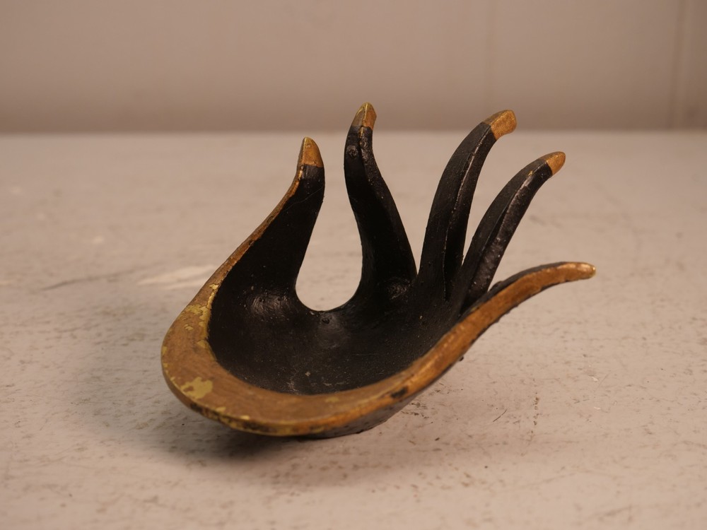 Walter Bosse Cast Iron Bronze?? Hand Bowl / Ashtray / Ring Holder Vintage