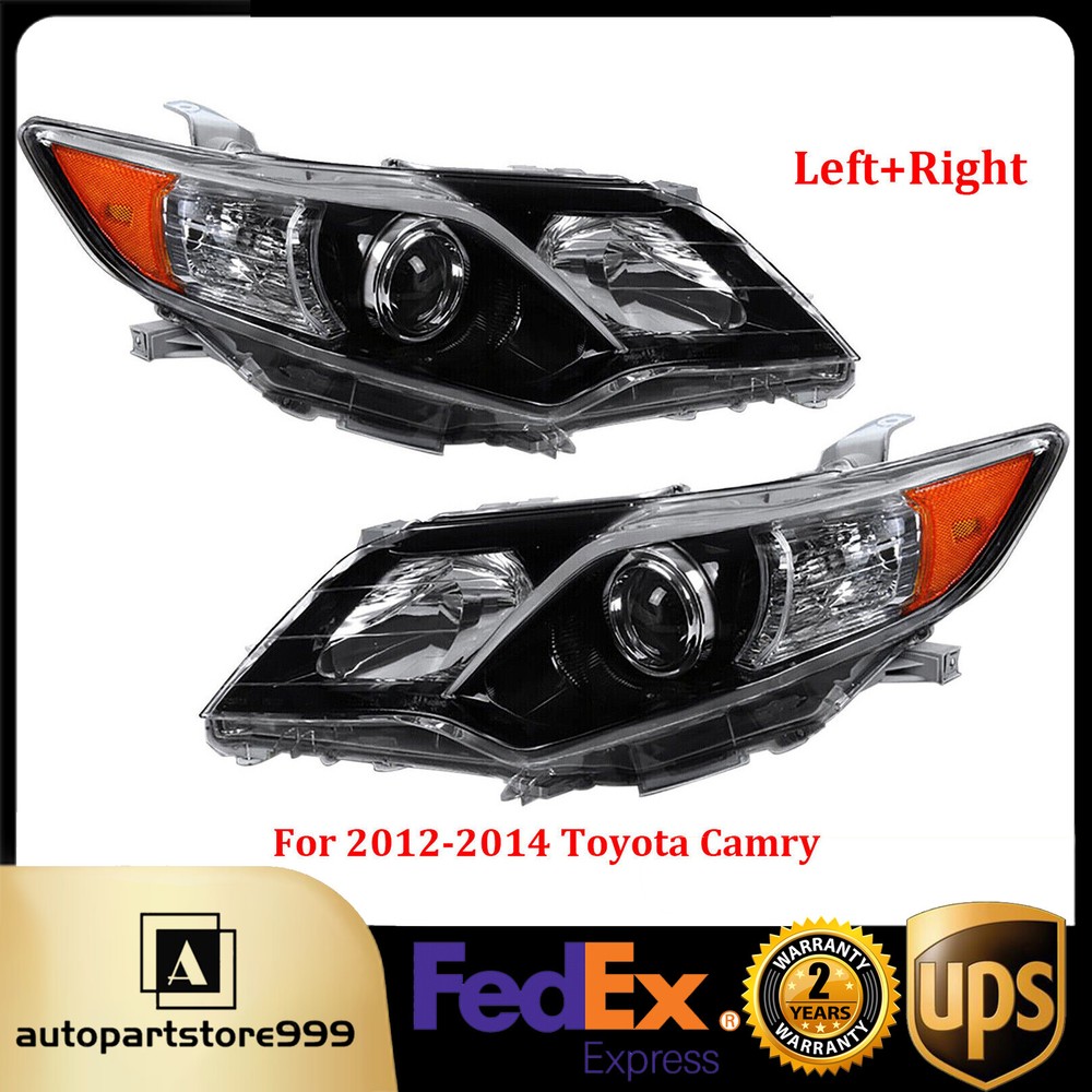 2012-2014 Toyota Camry Pearl Black Projector Headlights