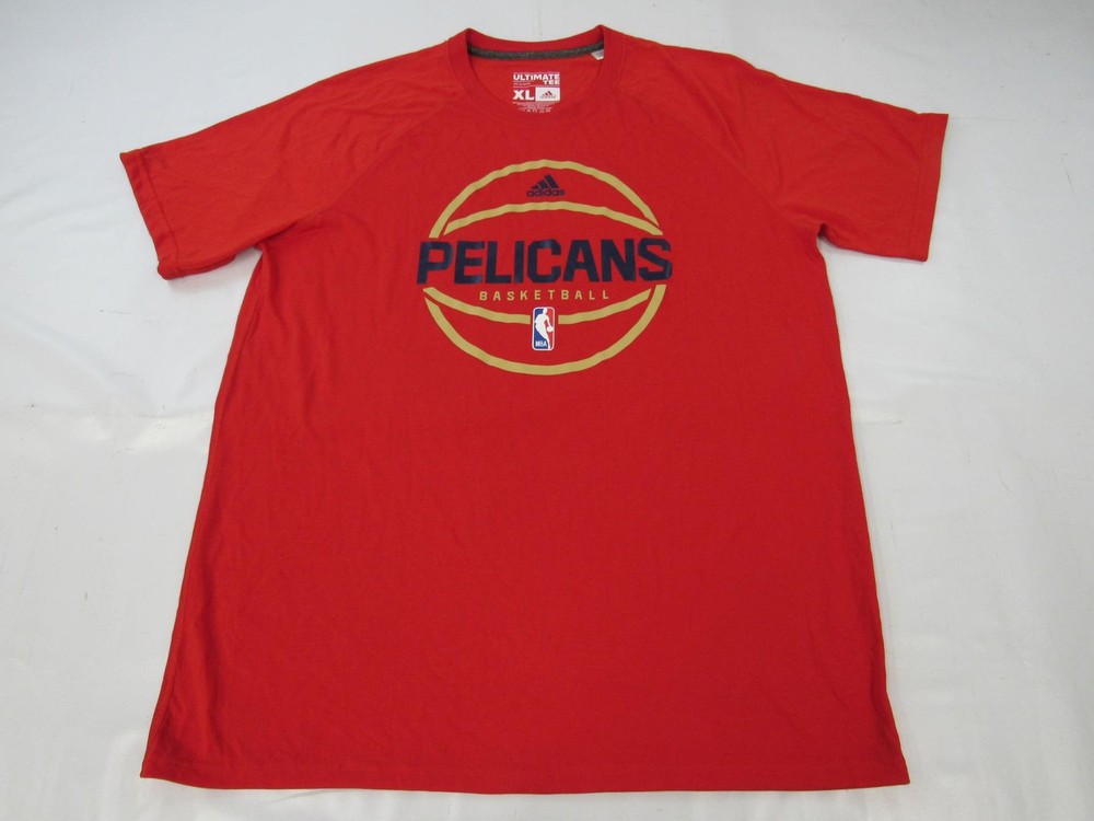 New Orleans Pelicans Basketball Mens Size XL Adidas Climalite Red Shirt