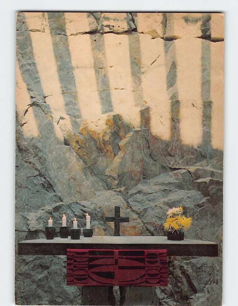 Postcard For Taivallahti Parish Temppeliaukio Church Helsinki Finland