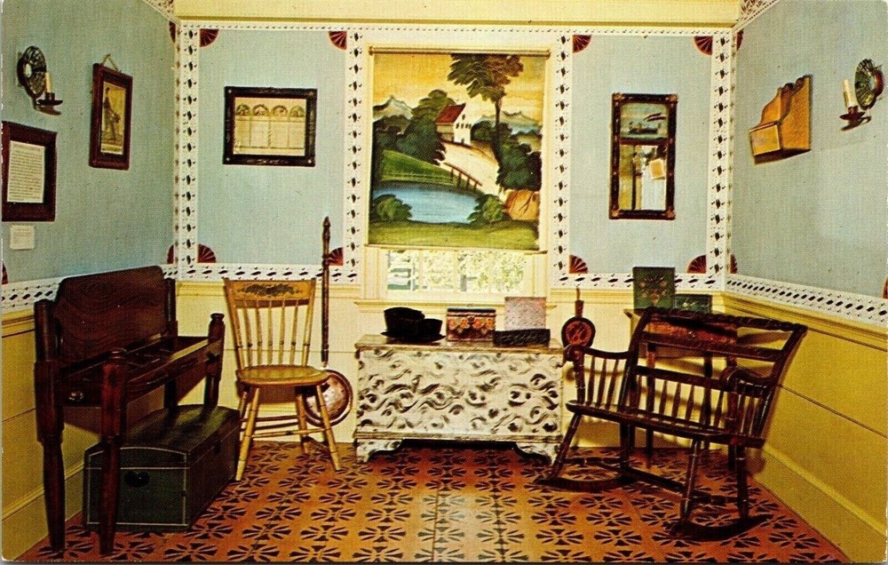 Country Art Exhibit Tavern Old Sturbridge Village MA Massachusetts Postcard UNP