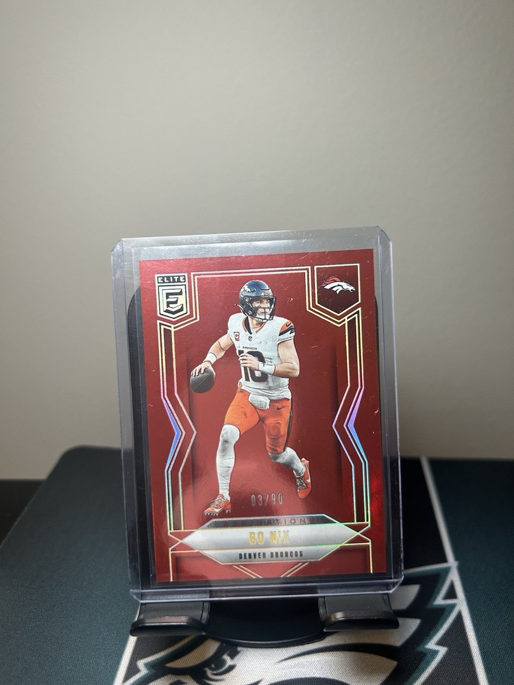 2025 Panini Donruss Elite - Bo Nix #43 Aspirations /90