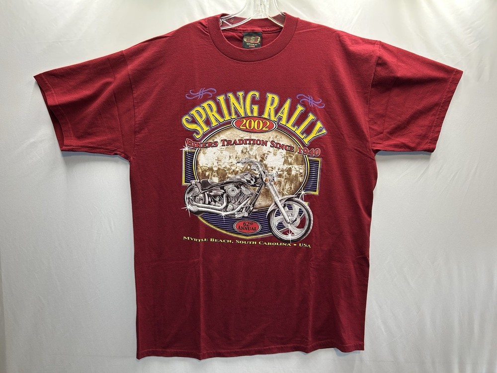 Myrtle Beach Spring Rally 2002 y2k Vintage Bikers Tradition eagle cycle