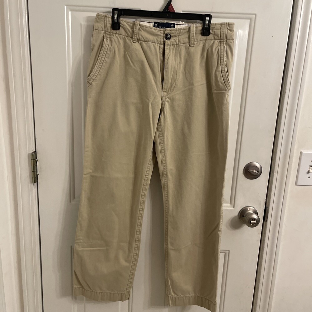 American Eagle  Pants Mens Beige Chino Khakis Older Style Size 32/30