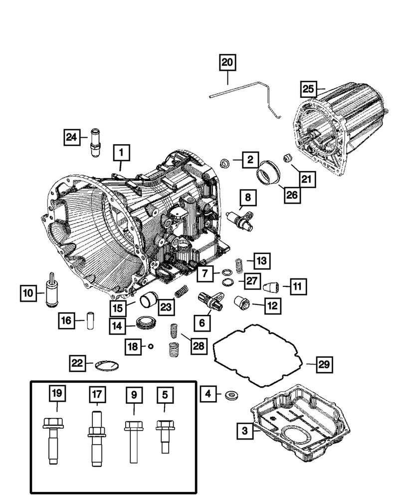 Genuine Mopar Transmission Case 68003761AA