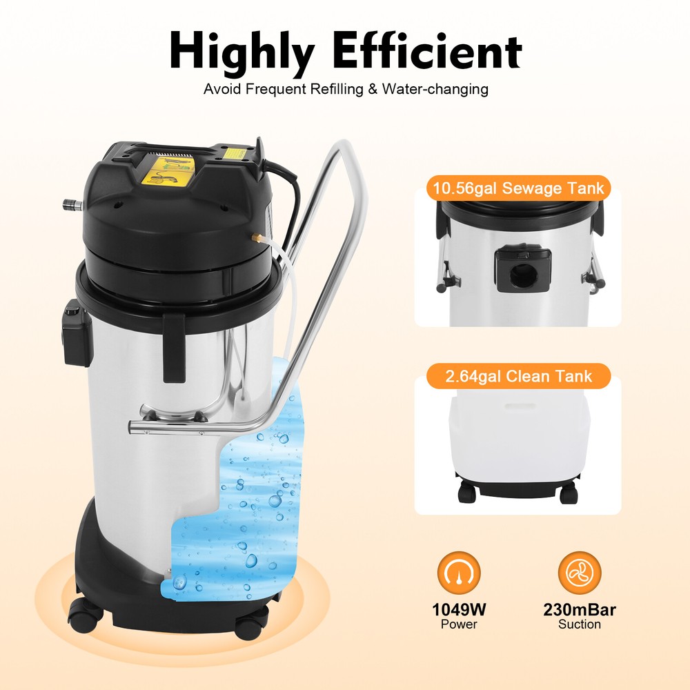 Carpet Cleaning Machine Carpet Vacuum Cleaner Floor Cleaning Machine 10L/2.64Gal