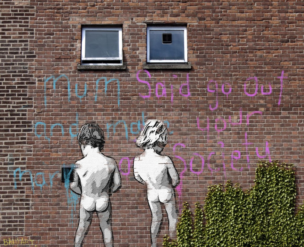 STREET WALL ART GRAFFITI  PRINT ORIGINAL 50CM 2000s australia abstract-image