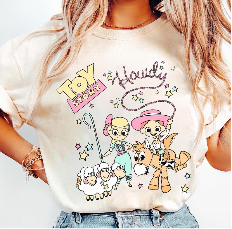 Disney Toy Story Howdy Jessie Bo Peep   T-SHIRT UNISEX1