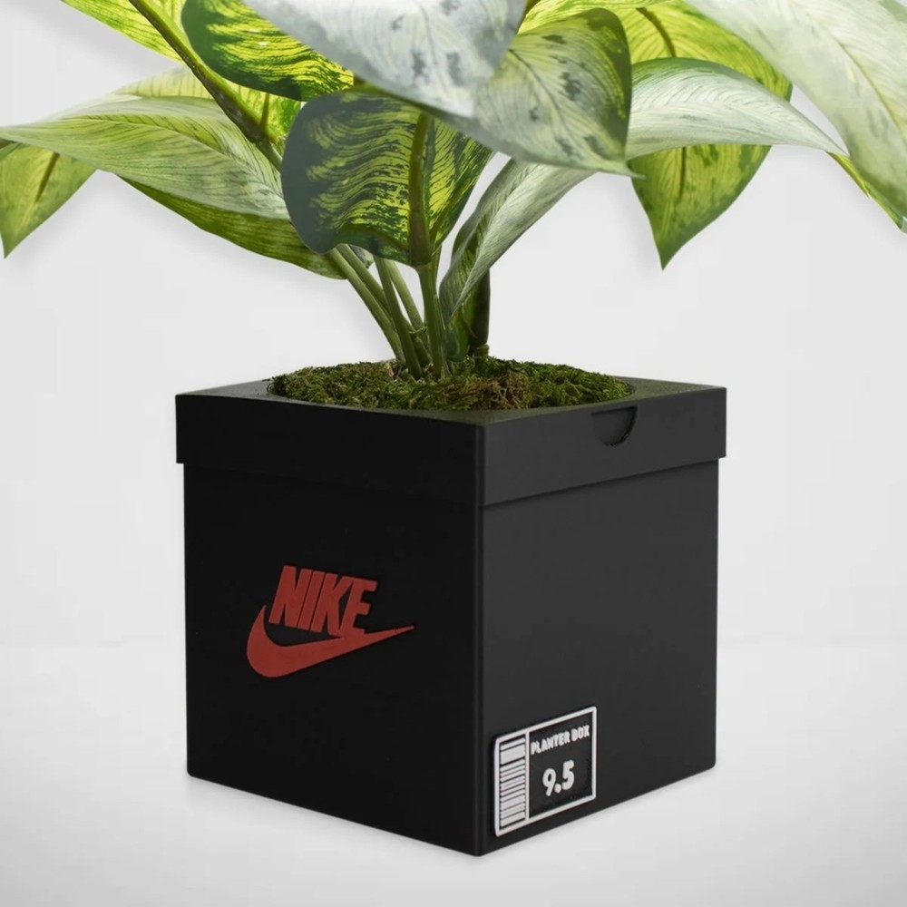 Sneakers Box Planter Pot 3D Printed - Sneakers Box Decor - Shoebox Style Planter