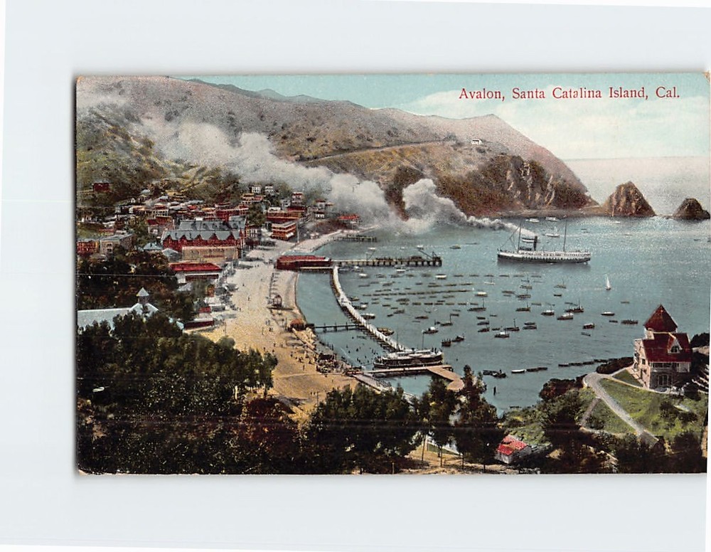 Postcard Avalon Santa Catalina Island California USA