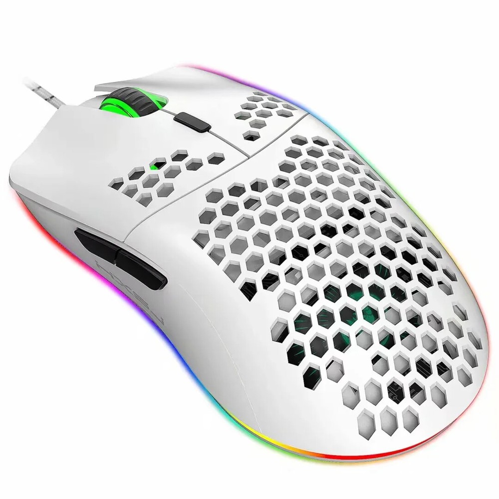 High-Performance RGB Gaming Mouse with Adjustable DPI and Ergonomic Design for PC and Laptop