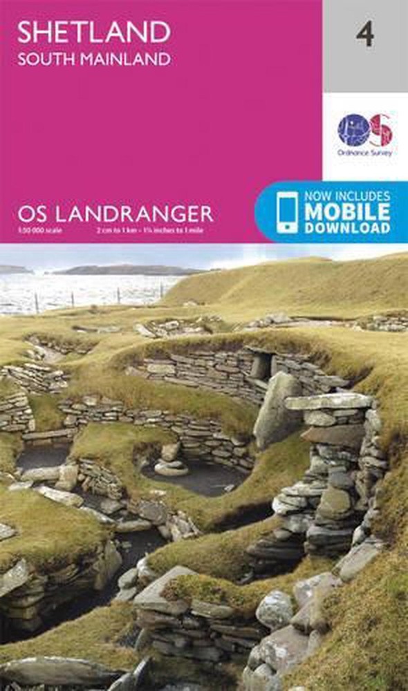 Shetland - South Mainland by Ordnance Survey Folded Book